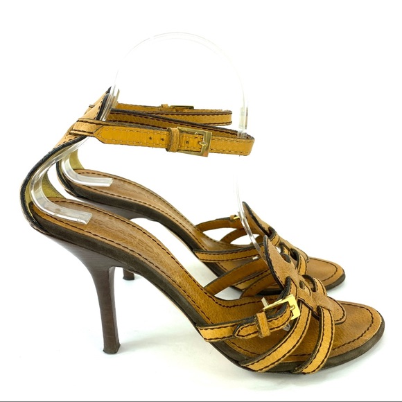 DSquared Leather Open Toe Heels - Picture 3 of 6